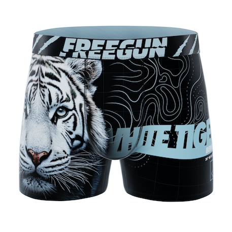 Lot de 4 boxers  wild life Turquoise/noir/marron/jaune/rouge 2 - vertbaudet enfant 