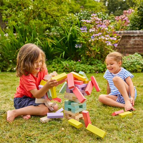Jeu tour d'équilibre géante  bois fsc® Multi couleur 4 - vertbaudet enfant 