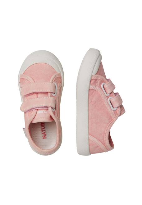 Baskets en tissu avec fermeture scratch summer vl. Rose- 4 - vertbaudet enfant 