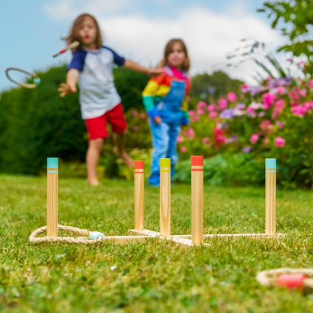 Jeu de lancer anneaux  bois fsc® Multi couleur 2 - vertbaudet enfant 