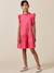 Robe fille charlotte en satin de coton - collection couture Rose pivoine 5 - vertbaudet enfant 