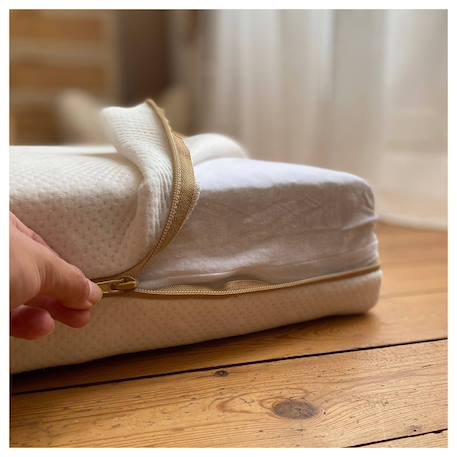 Matelas coton 60x120cm déhoussable à 360° Beige 6 - vertbaudet enfant 