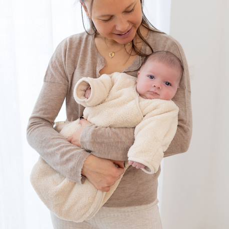 Gigoteuse avec moufles hiver  - tog 2.5 chaud tout doux Blush+Grizou+Lunar+Marshmallow+Natural+Noisette+Pudding+Sesame+Stone+Vintage 22 - vertbaudet enfant 