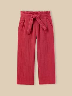 -Pantalon en gaze en coton biologique