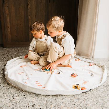 Tapis de jeu & sac à jouets-citymap Bleu et multicouleur 6 - vertbaudet enfant 