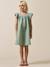 Robe clémence fille lin et coton - collection fêtes et mariages Celadon 5 - vertbaudet enfant 
