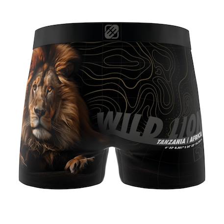 Lot de 4 boxers  wild life Turquoise/noir/marron/jaune/rouge 6 - vertbaudet enfant 