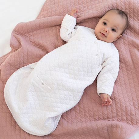 Gigoteuse avec moufles mi-saison  - tog 1.5 matelassé confort Beige+Blush+Brick+Cream+Green+Lunar+Mix grey+Mix tender+Stone+Vintage 44 - vertbaudet enfant 