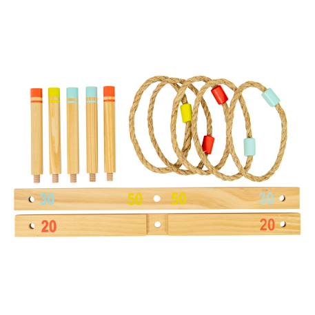 Jeu de lancer anneaux  bois fsc® Multi couleur 4 - vertbaudet enfant 
