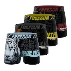 -Lot de 4 boxers  wild life