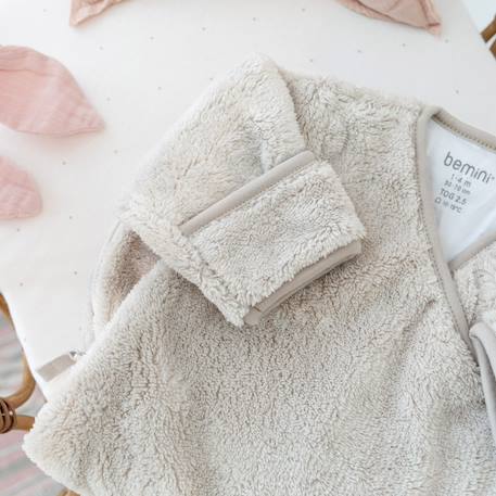 Gigoteuse avec moufles hiver  - tog 2.5 chaud tout doux Blush+Grizou+Lunar+Marshmallow+Natural+Noisette+Pudding+Sesame+Stone+Vintage 44 - vertbaudet enfant 
