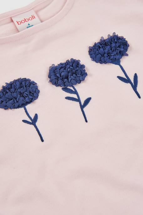 T-shirt fille coton Rose 4 - vertbaudet enfant 