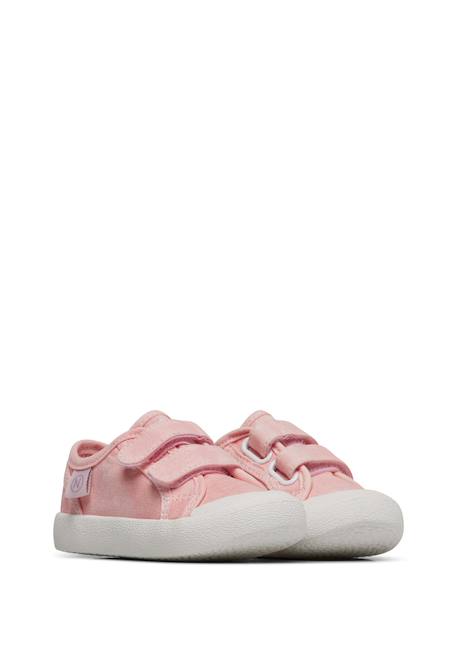 Baskets en tissu avec fermeture scratch summer vl. Rose- 2 - vertbaudet enfant 