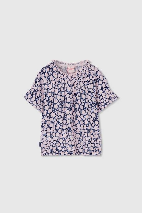 Fille-Chemise, blouse, tunique-Blouse fille imprimé fleurs