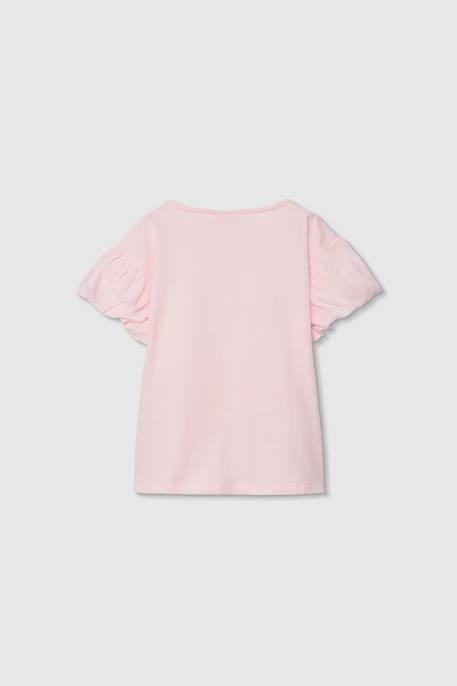 T-shirt fille coton Rose 2 - vertbaudet enfant 