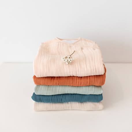 Gigoteuse jambes séparables été  - tog 0.5 swaddle Amande+Pumpkin+Rosa 17 - vertbaudet enfant 