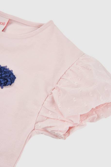 T-shirt fille coton Rose 3 - vertbaudet enfant 