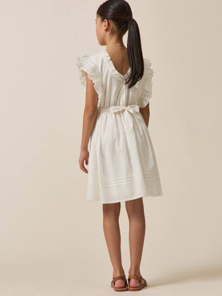 Robe valentine fille - collection fêtes et mariages Ecru 4 - vertbaudet enfant 