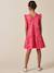 Robe fille charlotte en satin de coton - collection couture Rose pivoine 4 - vertbaudet enfant 