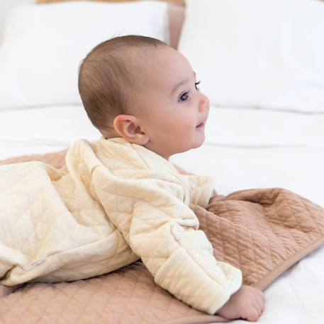 Gigoteuse avec moufles mi-saison  - tog 1.5 matelassé confort Beige+Blush+Brick+Cream+Green+Lunar+Mix grey+Mix tender+Stone+Vintage 21 - vertbaudet enfant 
