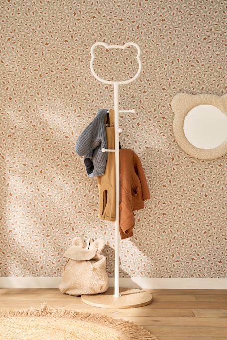 Porte-manteau enfant métal Ourson blanc 1 - vertbaudet enfant 