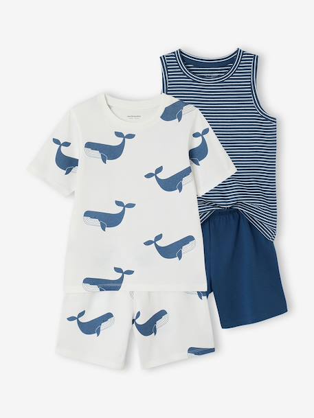 Lot 2 pyjashort garçon bleu 1 - vertbaudet enfant 