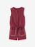 Ensemble short top fille gaze coton terracotta 1 - vertbaudet enfant 