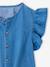 Blouse denim manches volantées bleu clair 5 - vertbaudet enfant 