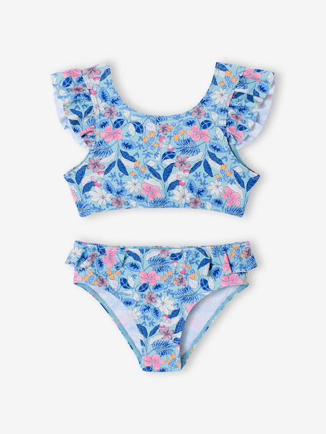 Maillot de bain 2 pièces fille vert d'eau 2 - vertbaudet enfant 