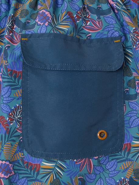 Short de bain homme capsule famille bleu 8 - vertbaudet enfant 