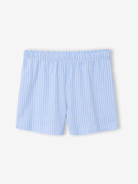 Pyjashort bretelle fille coton bleu ciel 3 - vertbaudet enfant 