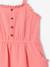 Robe à bretelles fille en gaze de coton beige+corail+vert émeraude 10 - vertbaudet enfant 