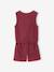 Ensemble short top fille gaze coton terracotta 4 - vertbaudet enfant 
