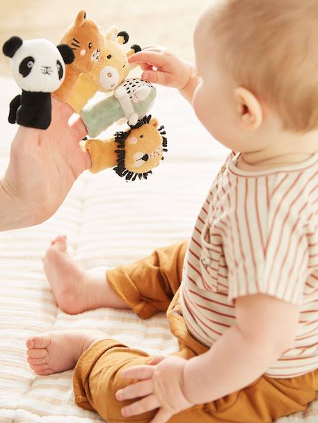 Livre bébé d'éveil + peluches TANZANIE blanc 1 - vertbaudet enfant 