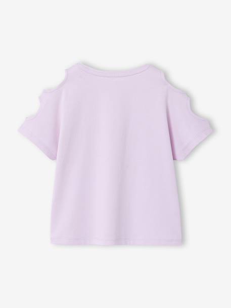 T-shirt manches courtes fille lilas 2 - vertbaudet enfant 