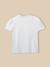 T-shirt fille à col froufrou - collection junior Ecru 4 - vertbaudet enfant 