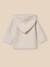 Gilet doublé bébé en coton et laine Ecru 4 - vertbaudet enfant 