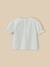 Blouse fille plastron brodée Ecru 3 - vertbaudet enfant 
