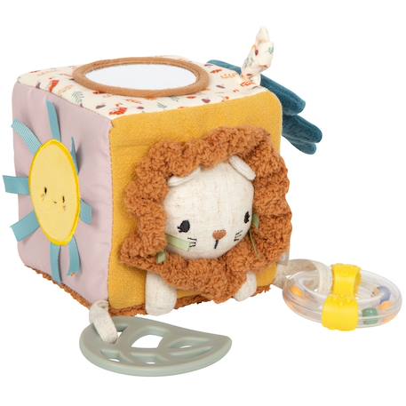 Cube de jeu en tissu little lion Jaune 1 - vertbaudet enfant 