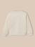 Sweat à volants  - coton biologique Ecru chine 4 - vertbaudet enfant 