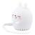 Mini veilleuse bruit blanc calinou Blanc+Gris+Orange 1 - vertbaudet enfant 