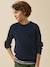 Pull point fantaisie garçon Marine+Vert 1 - vertbaudet enfant 