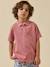 Polo garçon - coton biologique Menthe+Vieux rose 3 - vertbaudet enfant 