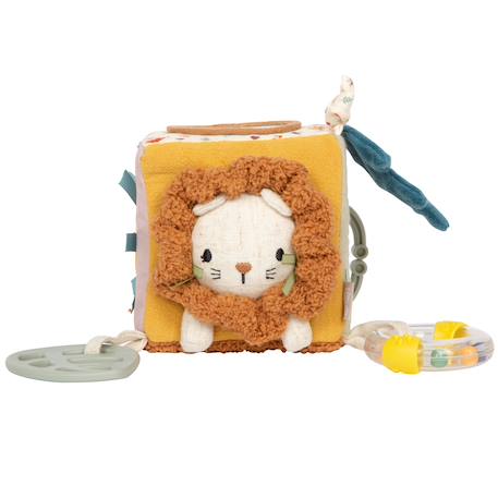 Cube de jeu en tissu little lion Jaune 4 - vertbaudet enfant 