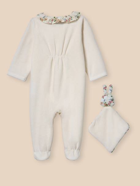 Dors-bien velours et tissu liberty + doudou bébé Liberty elizabeth 4 - vertbaudet enfant 