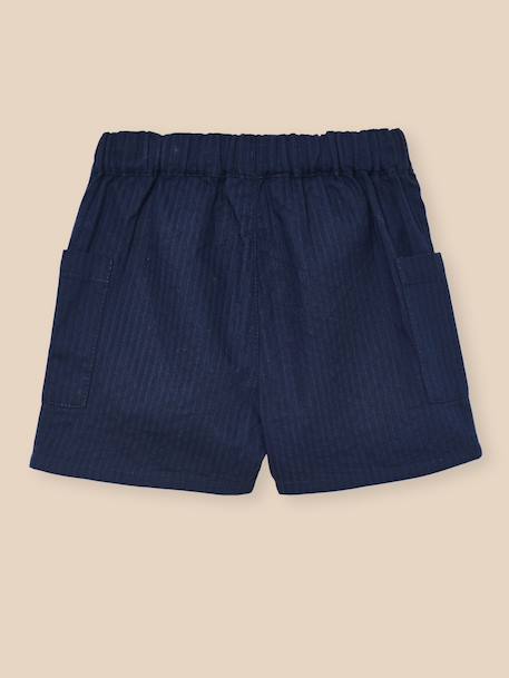 Short taille élastiquée bébé Marine clair 3 - vertbaudet enfant 