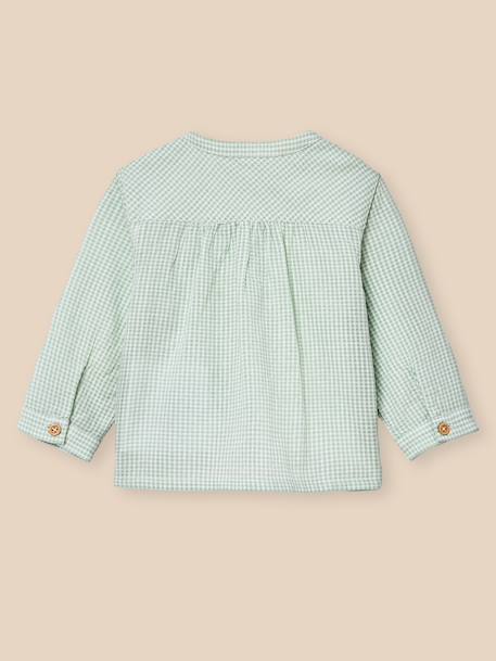 Chemise vichy Vichy vert 4 - vertbaudet enfant 