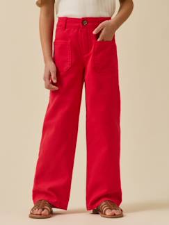 -Pantalon droit  en denim
