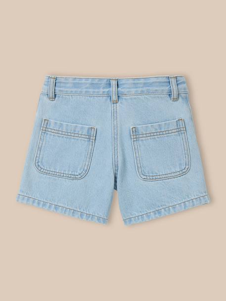 Short en denim fille Denim bleach 3 - vertbaudet enfant 