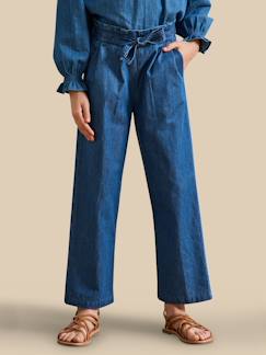 -Pantalon large  en denim light